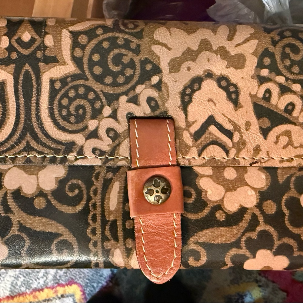Patricia Nash Brown Leather Wallet